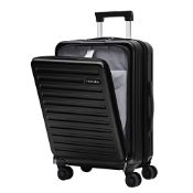 RRP £103.84 TydeCkare 20 Inch Carry On Luggage with Front Zipper Pocket