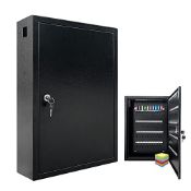 RRP £91.76 VORVIL Key Lock Box Cabinet with 100 Hooks