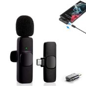RRP £22.32 Wireless Lavalier Microphone for iphone iPad and Android