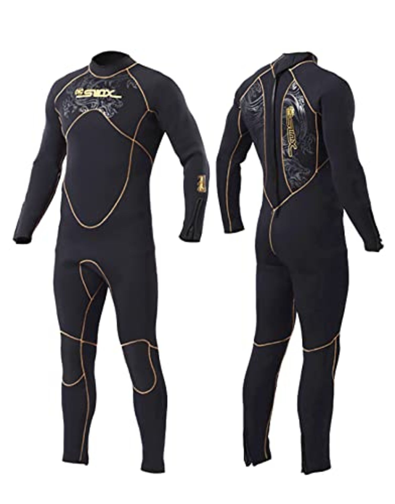 RRP £89.34 HKYMBM Mens Wetsuits Jumpsuit Neoprene 5MM Full Body Diving Suit for Men