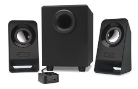 RRP £67.05 Logitech Z213 Compact PC Multimedia 2.1 Speaker System with Subwoofer