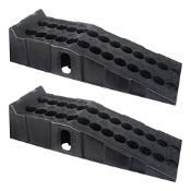 RRP £81.46 DAYUAN 2 pcs 7 ton Plastic Car Ramps Heavy Duty Garage