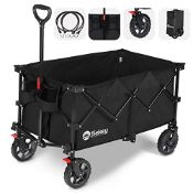 RRP £111.65 Sekey Folding Wagon with 220LBS Larger Capacity Heavy