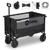 RRP £89.32 Sekey Folding Wagon with 220LBS Large Capacity