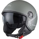 RRP £80.39 Agrius Open Face Half Face Motorcycle Motorbike Helmet