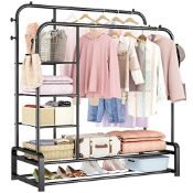 RRP £51.35 SMILOVII Double Rails Clothing Rack