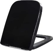 RRP £43.54 Fanmitrk Black Toilet Seat Duroplast