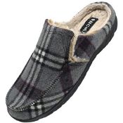 RRP £13.43 ONCAI Mens House Slippers Slip on Tweed Orthotic House