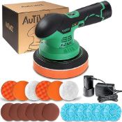 RRP £73.69 AUTIWOZ Cordless Dual Action Car Polisher Buffer Sander