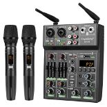 RRP £96.04 Depusheng UF4-M Studio Audio Sound Mixer Board