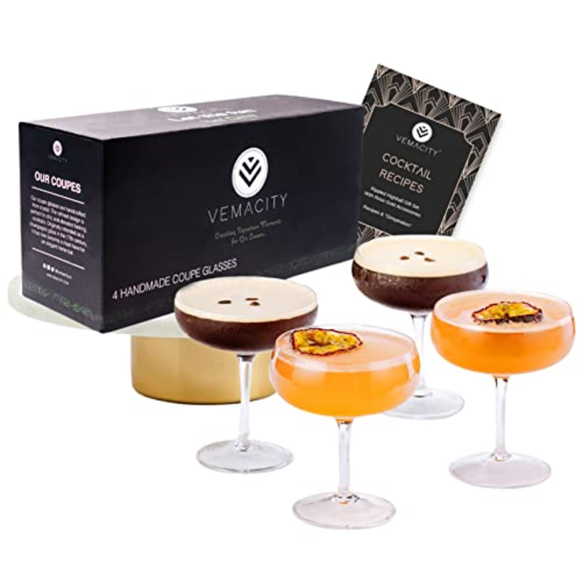 RRP £39.06 Elegant Coupe Cocktail Glasses