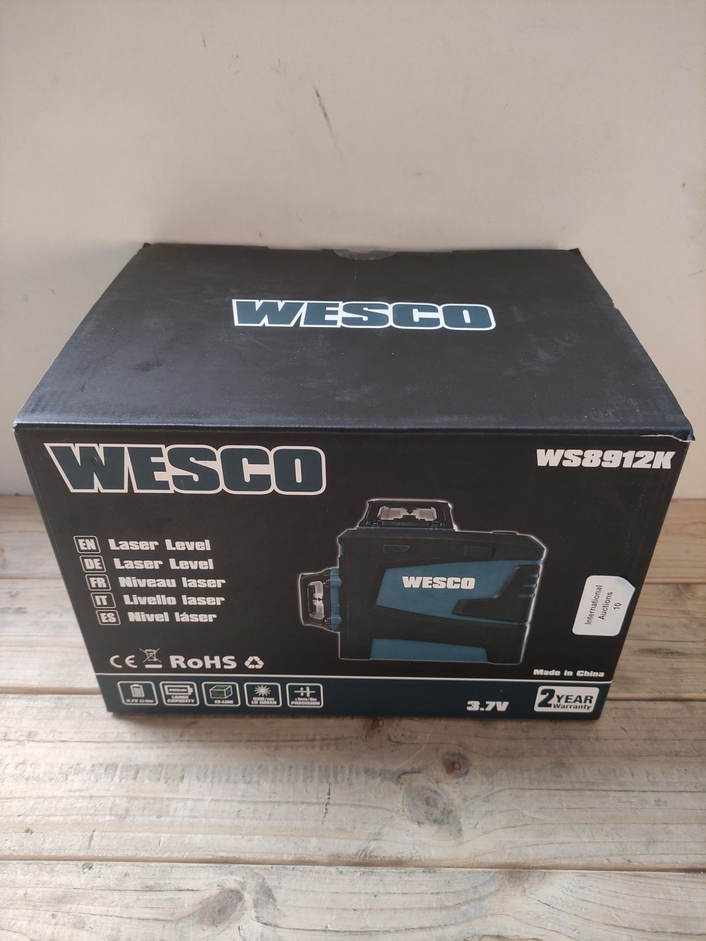 RRP £44.65 WESCO 12-Line 3 x 360 Green Laser Level - Image 2 of 2