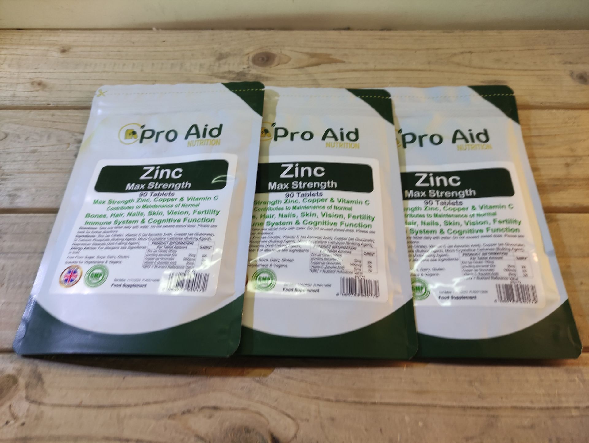 Total, Lot Consisting of 6 Items - PRO AID zinc tablets 90 - Image 2 of 2