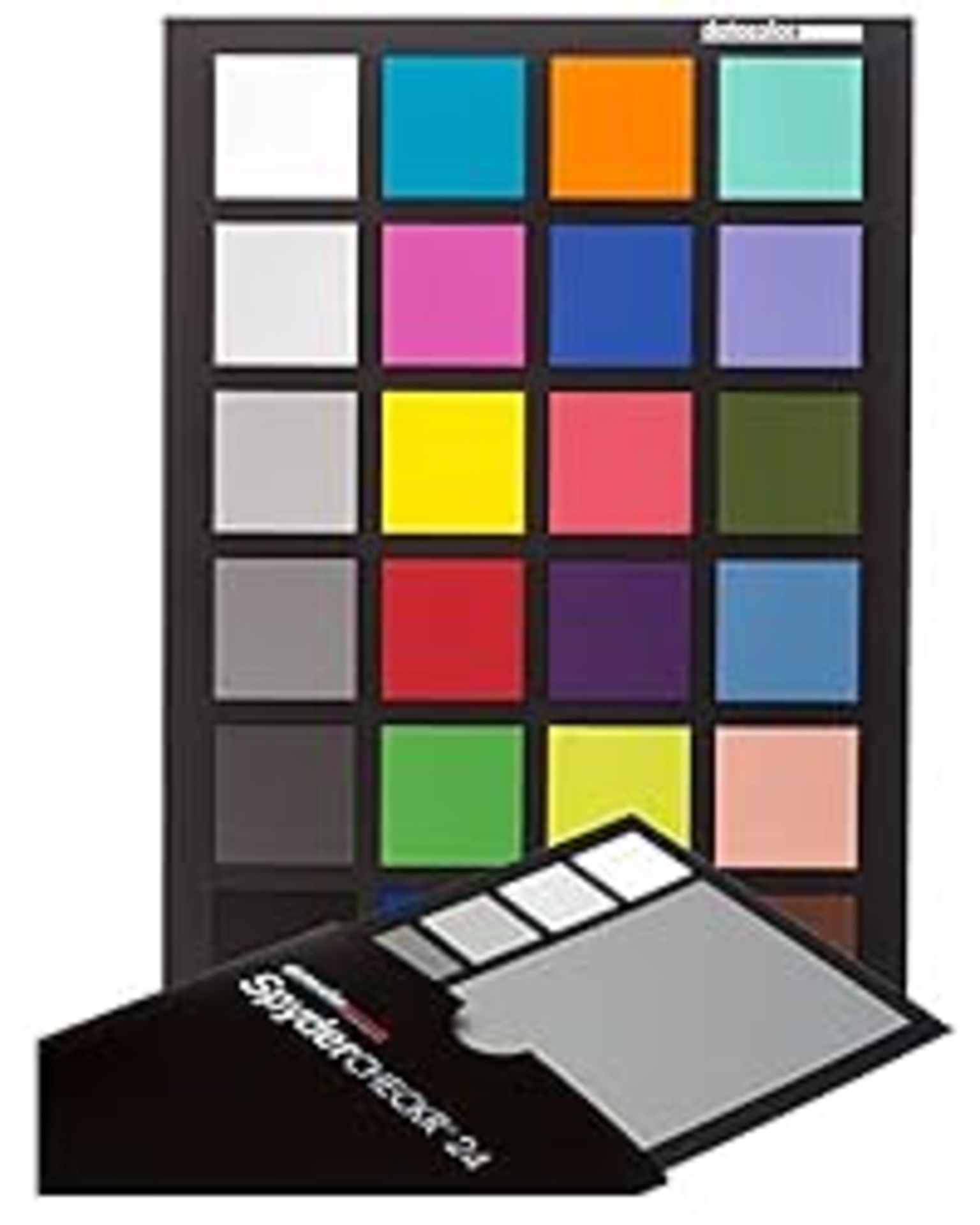 RRP £55.14 Datacolor SpyderCheckr24: 24 Colour Patch and Grey Card for camera calibration