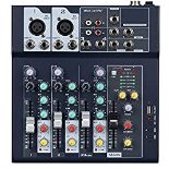 RRP £45.47 Weymic Professional Mixer | 4-Channel 2-Bus Mixer for