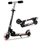 RRP £46.86 TENBOOM Scooter For Kids Ages 4-7 Boys Girls With Led Light Up Wheels