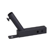 RRP £25.67 VANROUG Hitch Mount Flag Pole Holder,Fits standard 2" hitch receivers(Black)