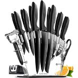 RRP £51.80 Home Hero Ultra-Sharp Stainless Steel Kitchen Knife Set