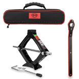 RRP £54.15 Heyner Germany Heavy Duty Car Scissor Jack With Ratchet