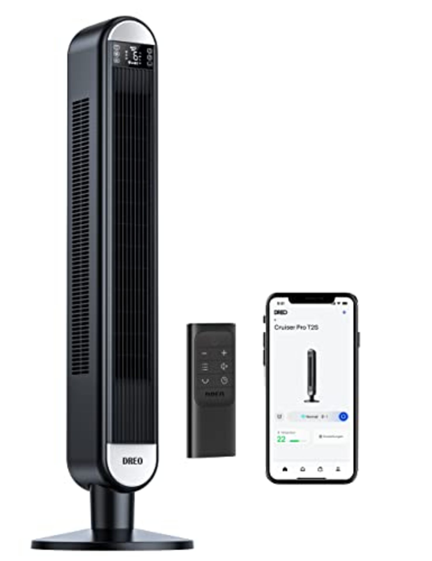 RRP £98.03 Dreo 42 Inch Smart Silent Tower Fan