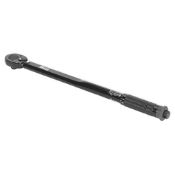 RRP £49.07 Sealey Ak624B Micrometer Torque Wrench 1/2In Sq Drive Calibrated Black Series