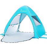 RRP £37.95 WolfWise UPF 50+ Easy Pop Up Beach Tent Sun Shelter