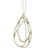 18ct Yellow Gold Ippolita Diamond Pendant 0.65 Carats - Valued By AGI £4,950.00 - The open form