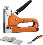 RRP £18.99 Meiyijia Heavy Duty Staple Gun Kit Including Staples and Staple Remover