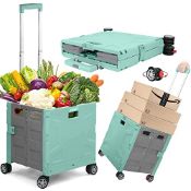 RRP £56.07 Tools Foldable Shopping Trolley Box With Secure Lid