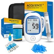 RRP £26.79 ACCUGENCE Home Blood Sugar Testing Kit Blood Sugar