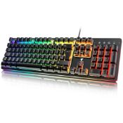 RRP £23.89 TECURS Gaming Keyboard Wired