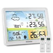 RRP £51.35 Kalawen Digital Weather Station for Home with Two Wireless Outdoor Sensor