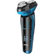 RRP £30.31 Electric Shavers for Men IPX7 Waterproof Wet and Dry
