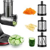 RRP £55.82 AMZCHEF Vegetables Slicer Shredder Accessories for 3-in-1 Slow Juicer