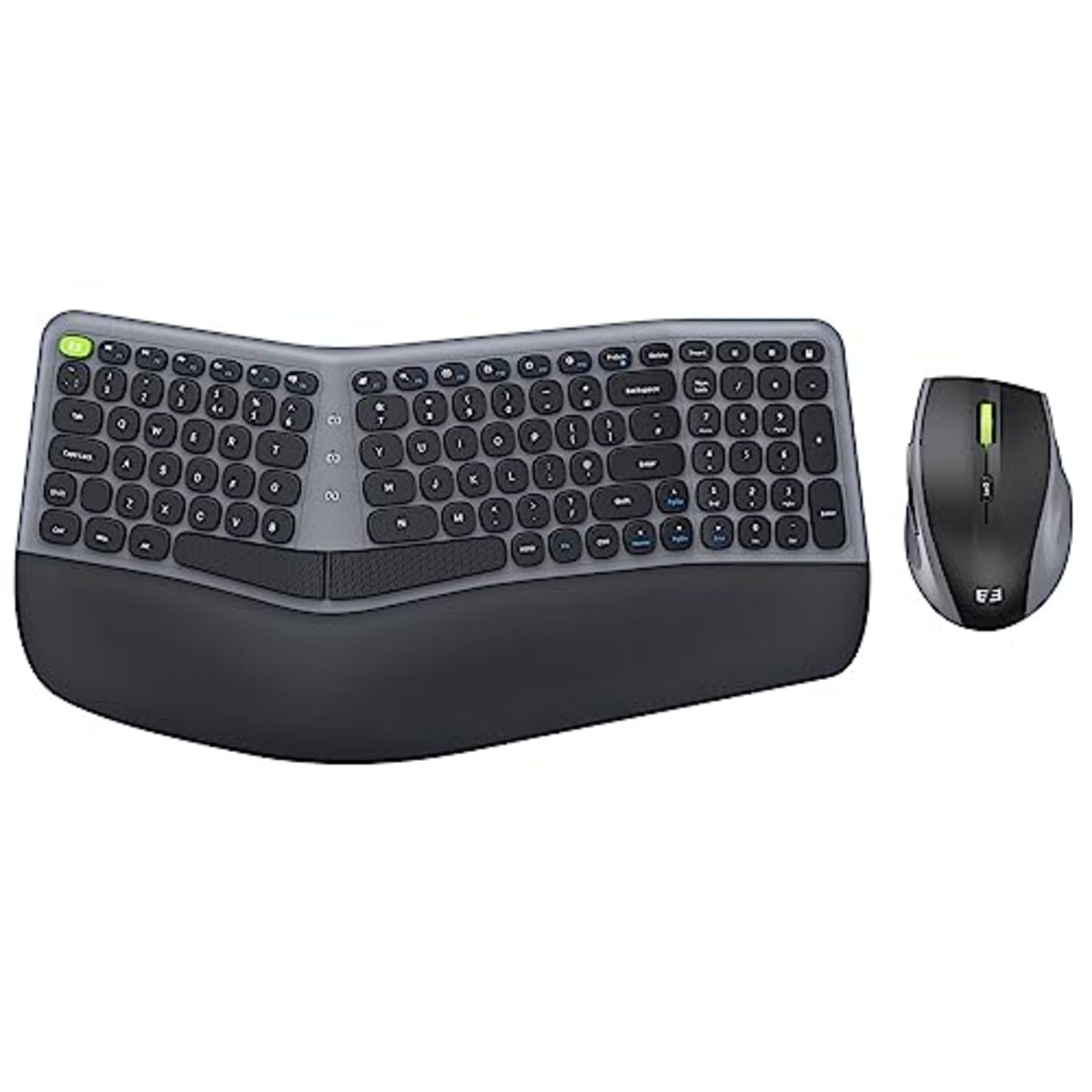 RRP £51.35 Ergonomic Wireless Keyboard and Mouse Set