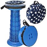 RRP £31.25 ALEVMOOM 20.4" Portable Telescopic Stool Collapsible Stool