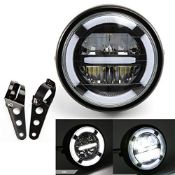 RRP £56.40 evomosa Motorcycle Headlight Assembly Universal LED