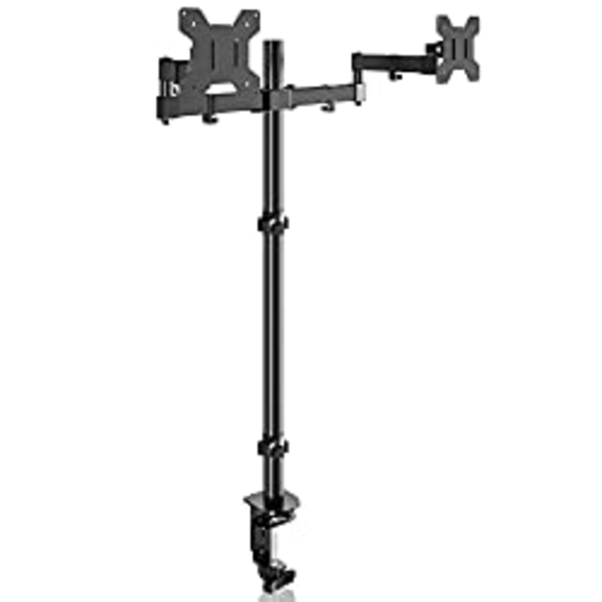 RRP £48.00 Bracwiser Dual Fully Adjustable Monitor Arm Stand Mount