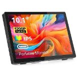 RRP £100.49 Akntzcs Portable Monitor 10.1 Inch Full HD 1920x1200 IPS Display