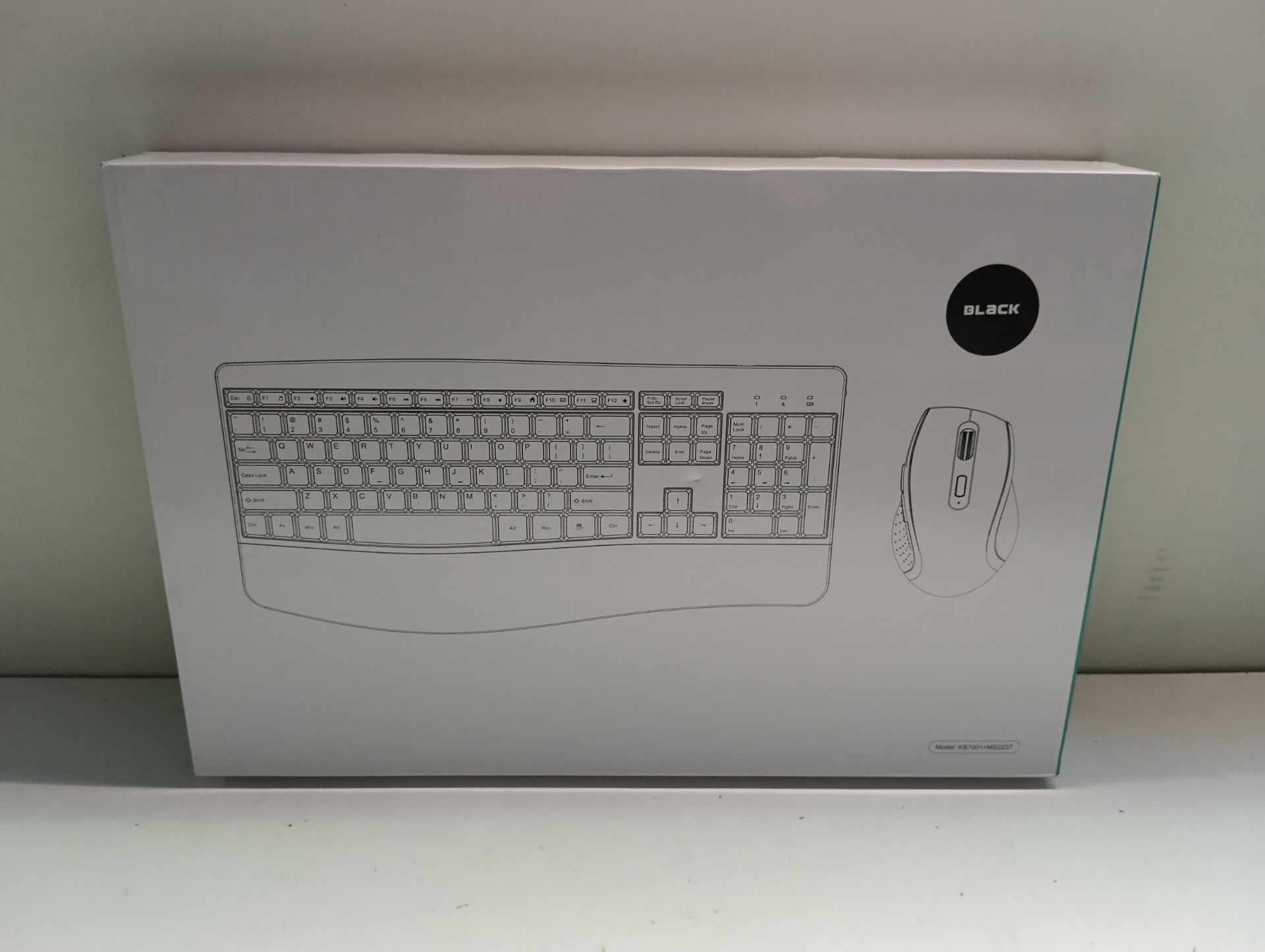 RRP £44.65 Wireless Keyboard and Mouse Set Ergonomic - Image 2 of 2