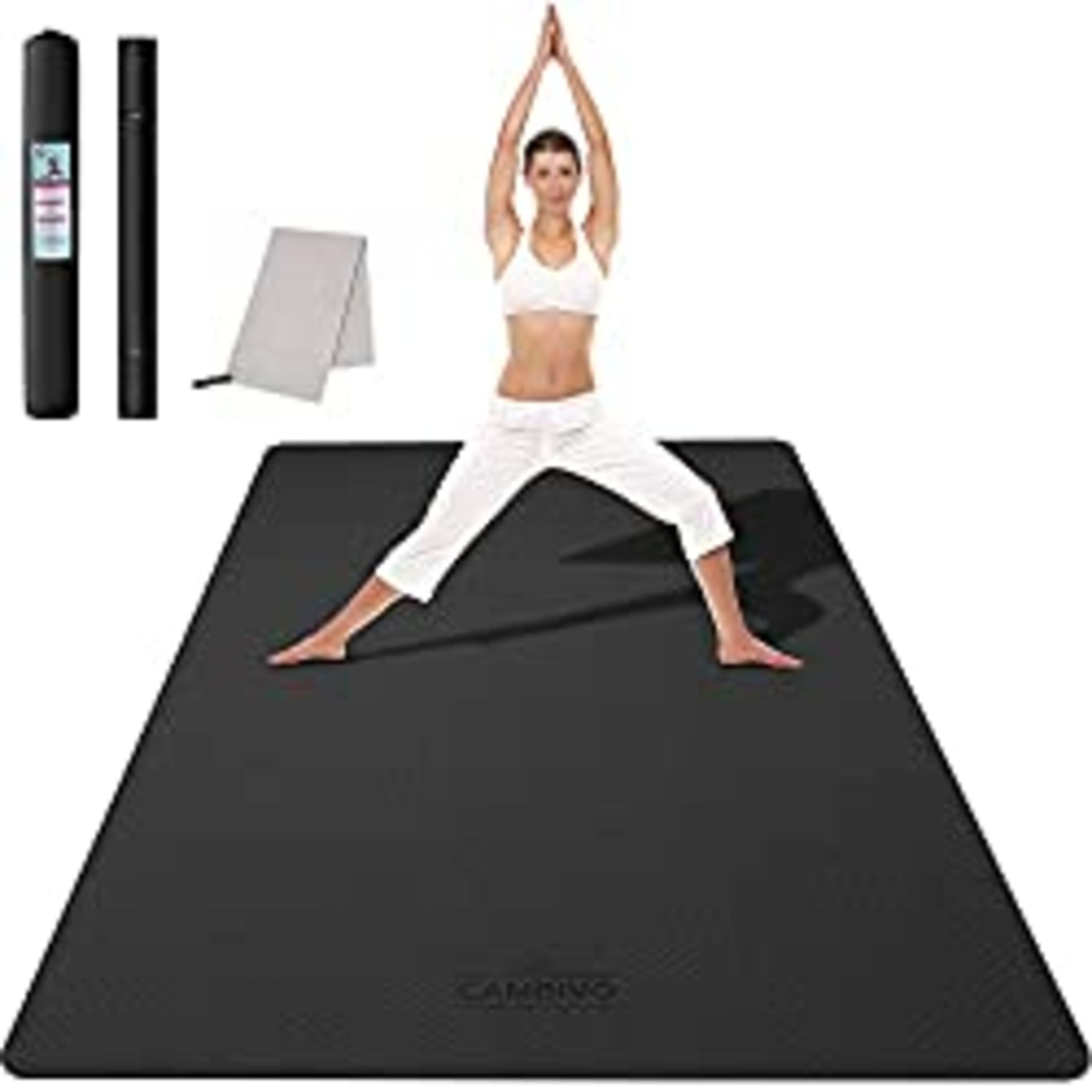 RRP £66.99 CAMBIVO Large Yoga Mat for Women Men (183x122x0.6cm)