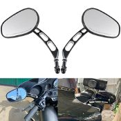 RRP £40.19 KATUR Motorcycle 8MM 10MM Handlebar End Mirrors Rear