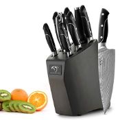 RRP £189.82 NANFANG BROTHERS Damascus Steel Knife Set 9pcs with