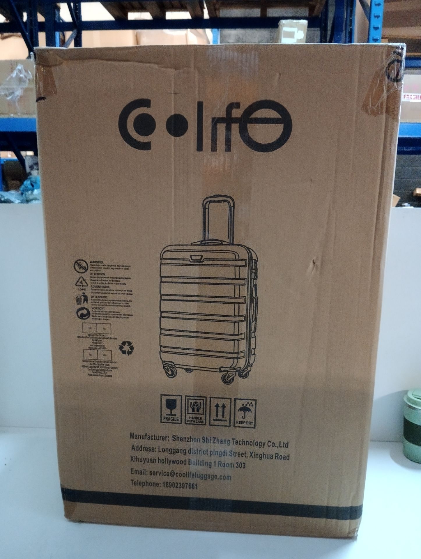RRP £100.49 COOLIFE Suitcase Trolley Carry On Hand Cabin Luggage - Image 2 of 2