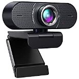 RRP £33.49 IFOAIR FHD 1080P Webcam for PC with Microphone