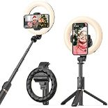 RRP £23.44 Selfie Ring Light with Tripod Stand and Phone Holder