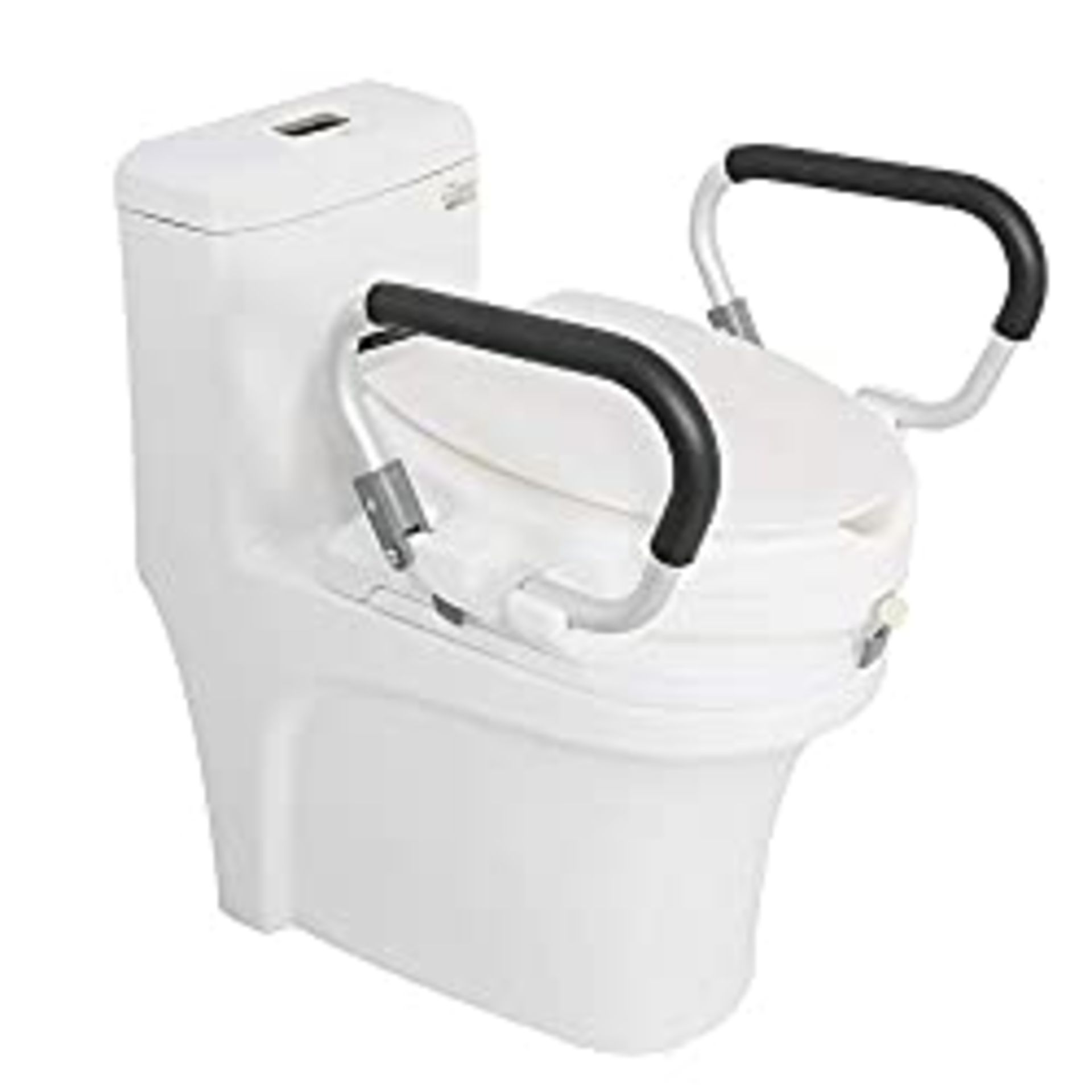 RRP £69.22 Raised Elevated Toilet Seat with Arm Rests Easy to