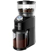 RRP £94.90 SHARDOR Conical Burr Coffee Grinder Electric