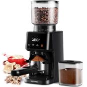 RRP £108.30 SHARDOR Conical Burr Coffee Grinder Electric with Upgrade Anti-Static