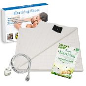 RRP £82.81 Earthing Bed Sheet with 15ft Cord for Grounding(76 * 80 inch)